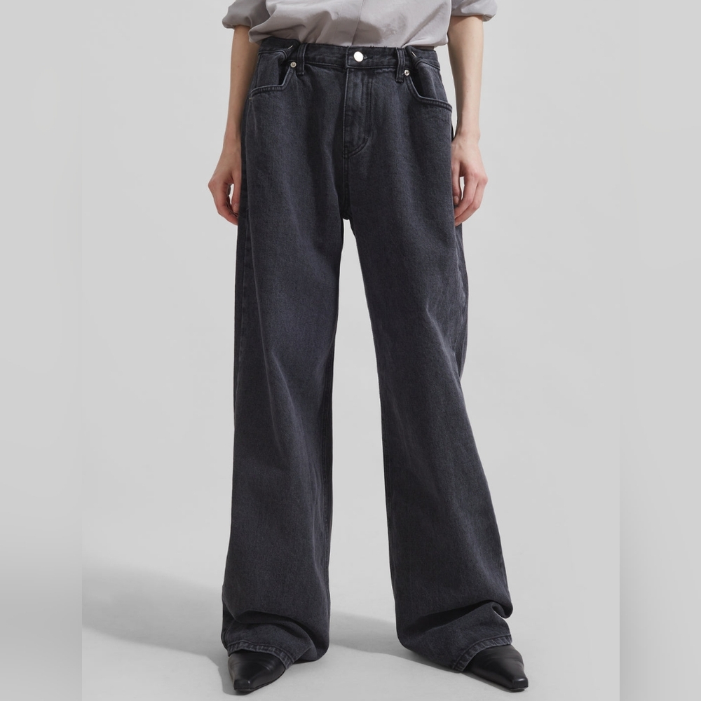 The Frankie Shop Hayla Denim Pants (Greywash)